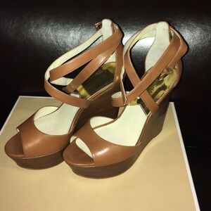 MICHAEL Michael Kors Brown Wedges